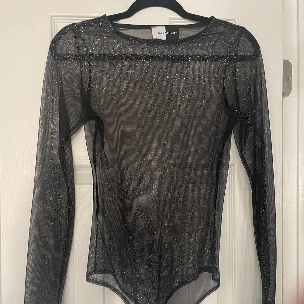 Glitter Mesh Onesie.  Dress up New Years!